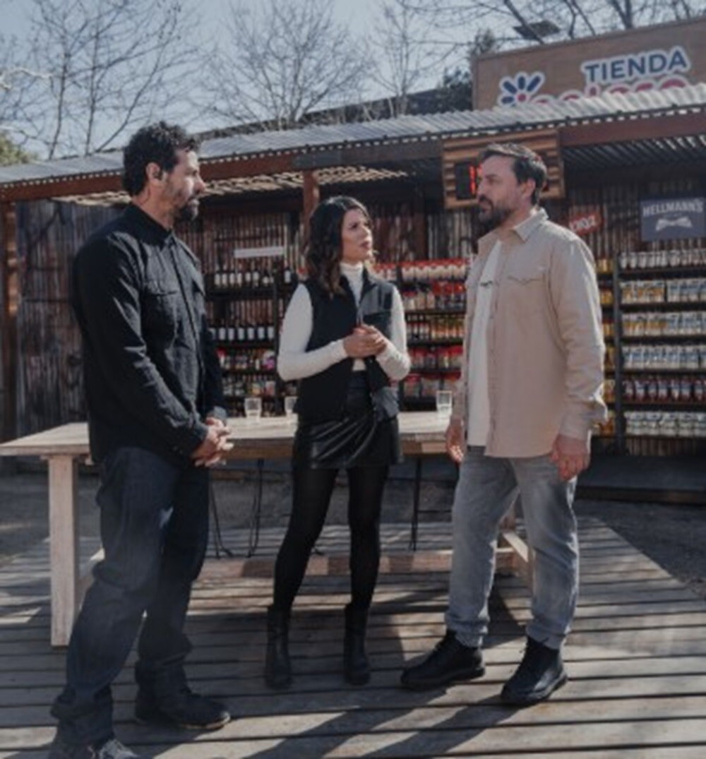 Los tres jurados de "Fuego Sagrado Famosos": Lucía Soria, Federico Desseno y Aldo Cauteruccio