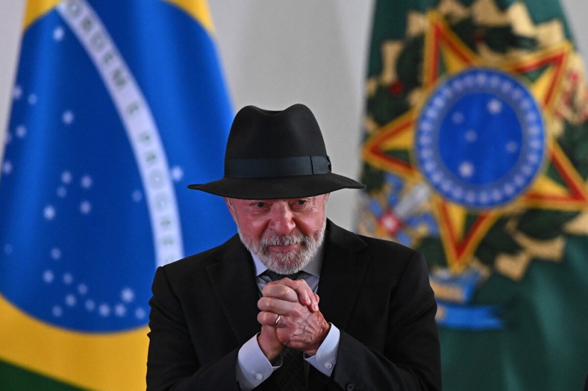 El presidente de Brasil, Luiz Inácio Lula da Silva en el Palacio del Itamaraty en Brasilia.