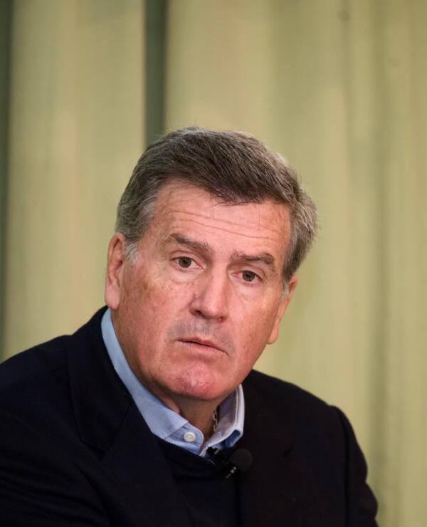 Pedro Bordaberry en la conferencia de prensa en la que anunció su candidatura al Senado.