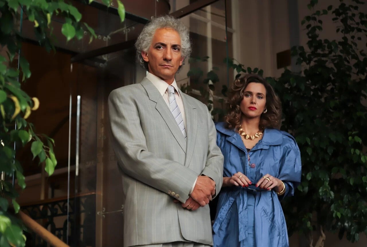 Juan Minujín en la serie "Coppola, el representante".