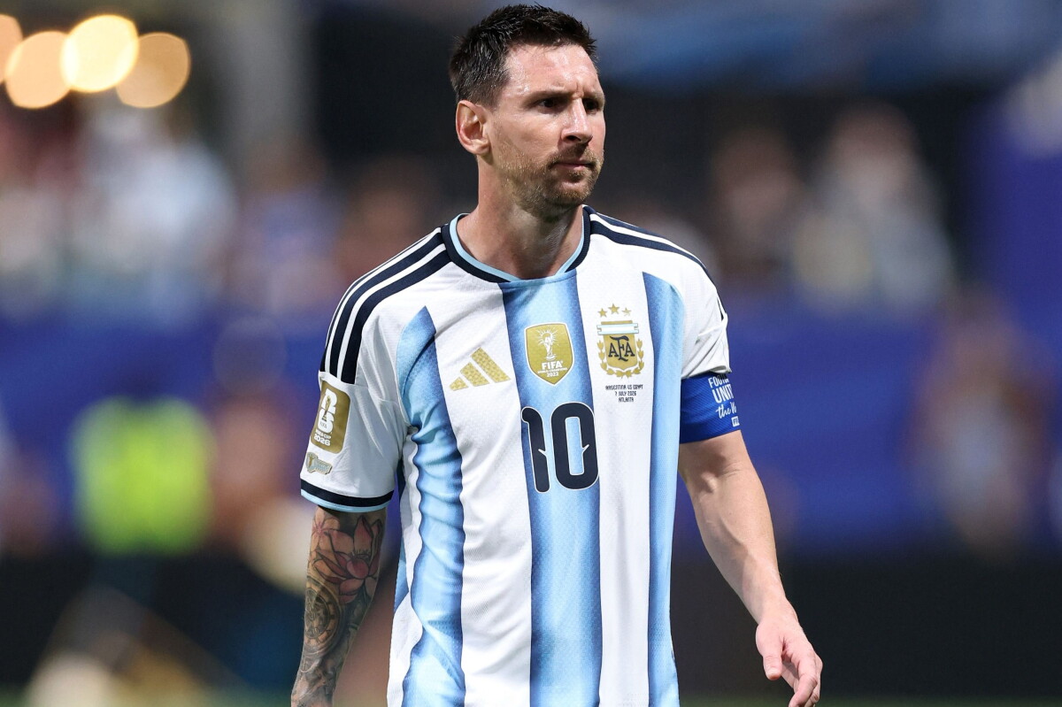 Lionel Messi con la selección de Argentina.