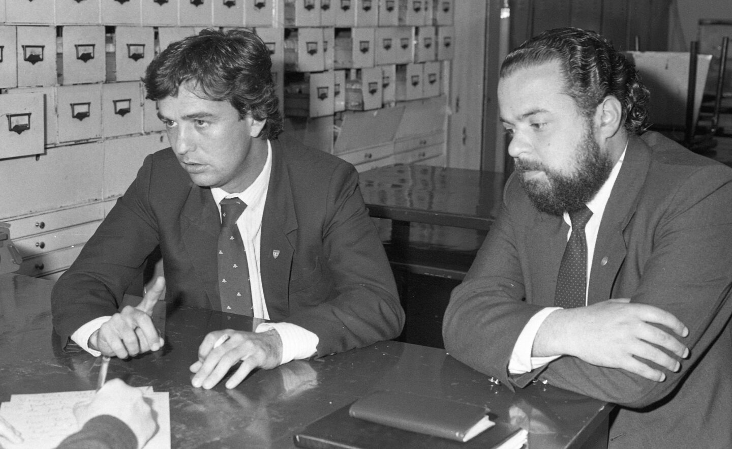 Luis Alberto Heber y Jaime Trobo.