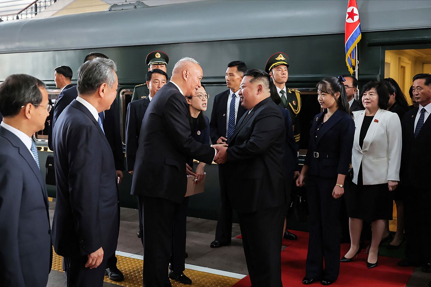 Kim Jong-un y Kim Ju-ae