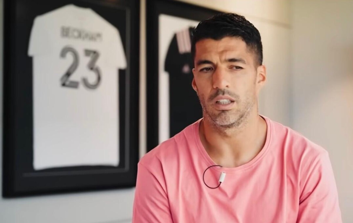 Luis Suárez en una entrevista con Teledoce.