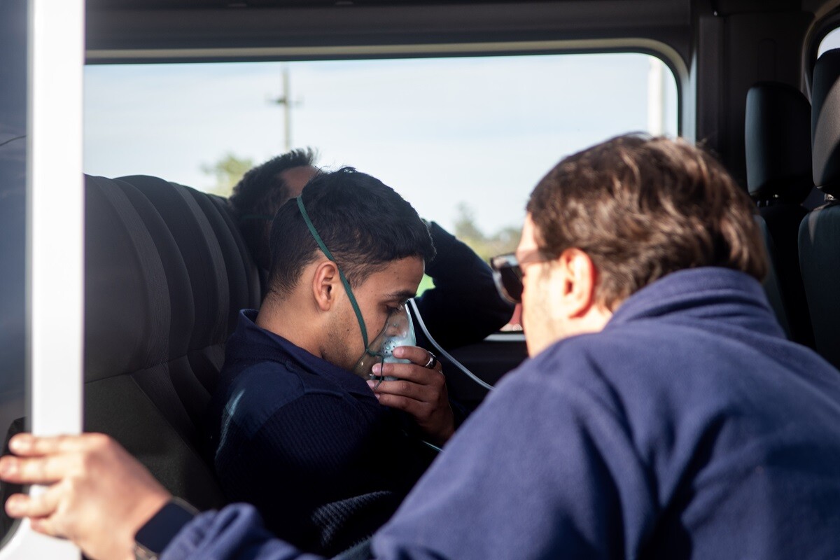 Funcionarios penitenciarios afectados por la inhalación de monóxido de carbono