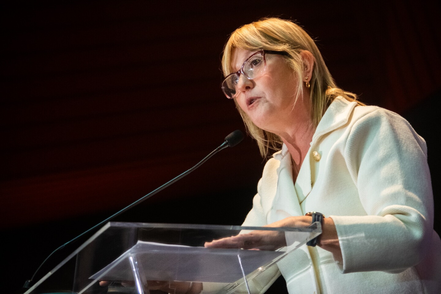 Cristina Lustemberg, ministra de Salud Pública.