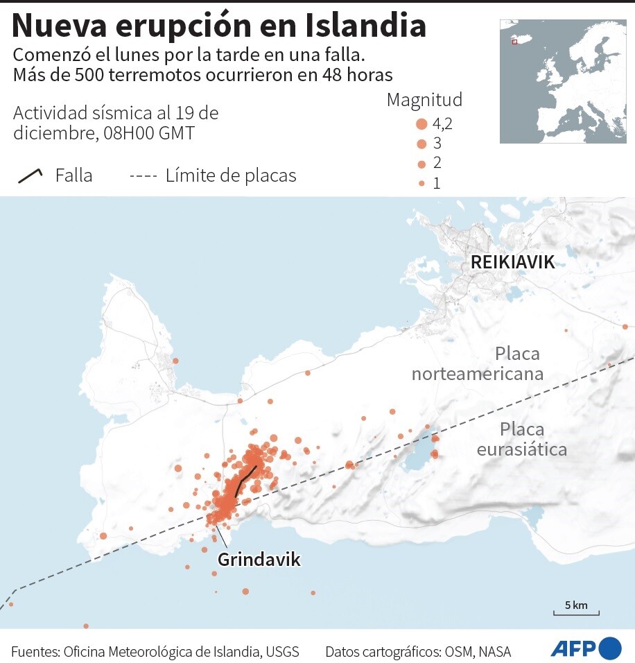 Nueva erupción en Islandia