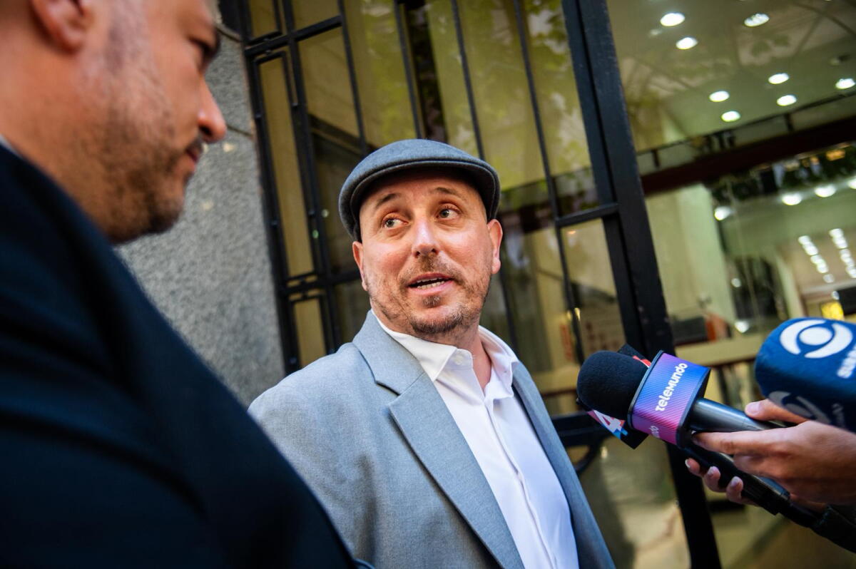Gonzalo Moratorio, este jueves, ingresando al Palacio de los Tribunales.