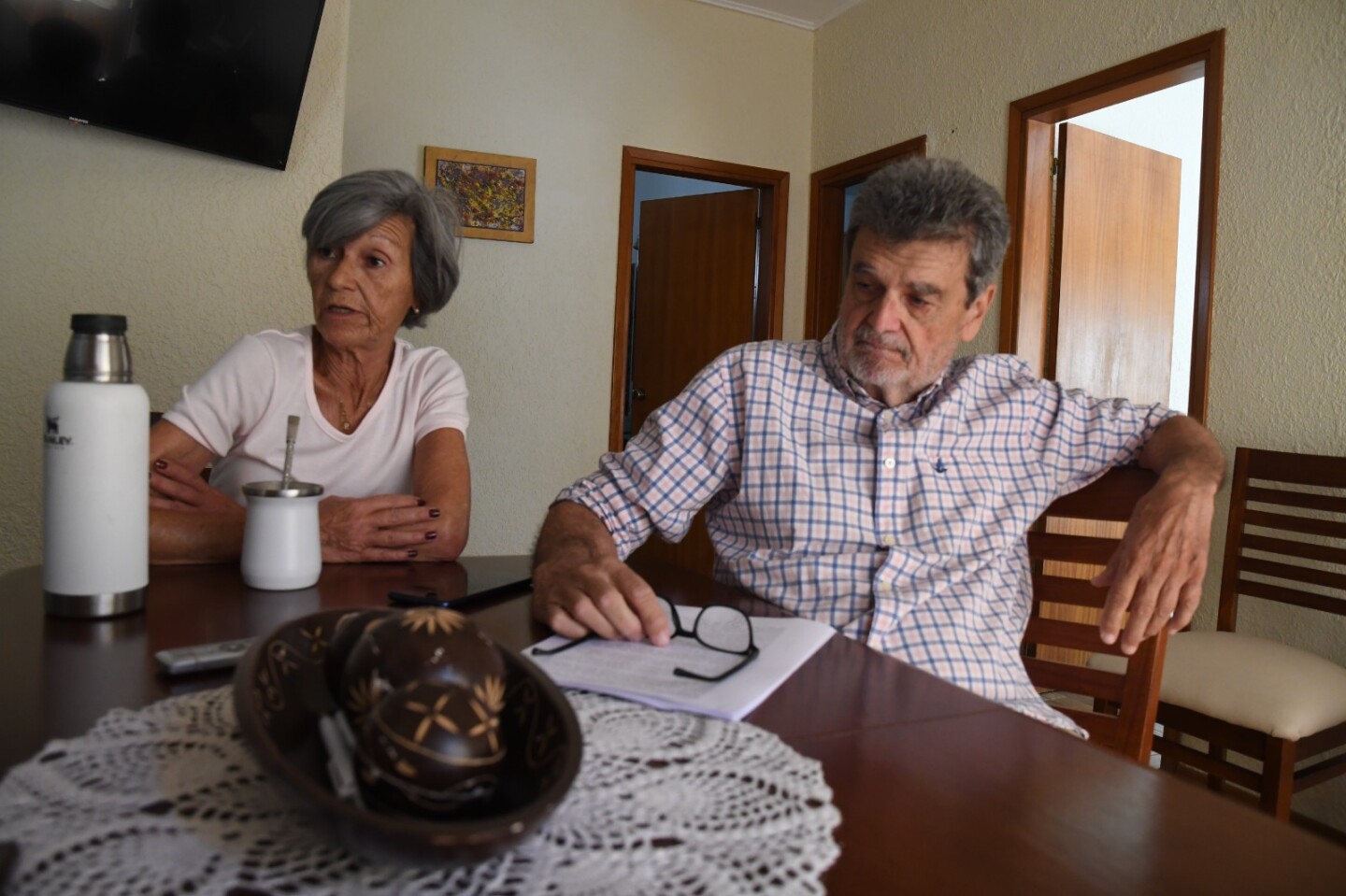 Rita María Castro y Antonio Bruzzone, padres de Nicolás, uno de los jóvenes asesinados. 