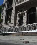 Concentración frente al Poder Judicial en reclamo del cese de jerarcas por acoso laboral