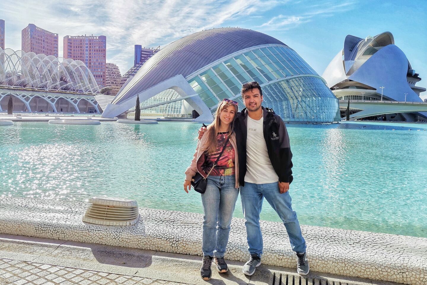 Pareja. Valentina Cattini y Gustavo Cabrera viven juntos cerca de Valencia.