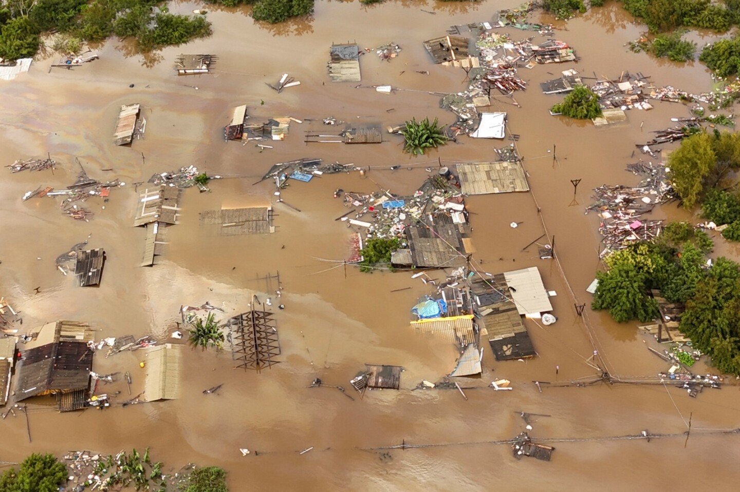 Devastación en Río Grande do Sul, Brasil, por las inundaciones.