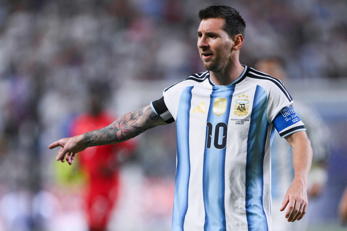 Lionel Messi en el partido entre Argentina y Suiza por el Mundial 2026.