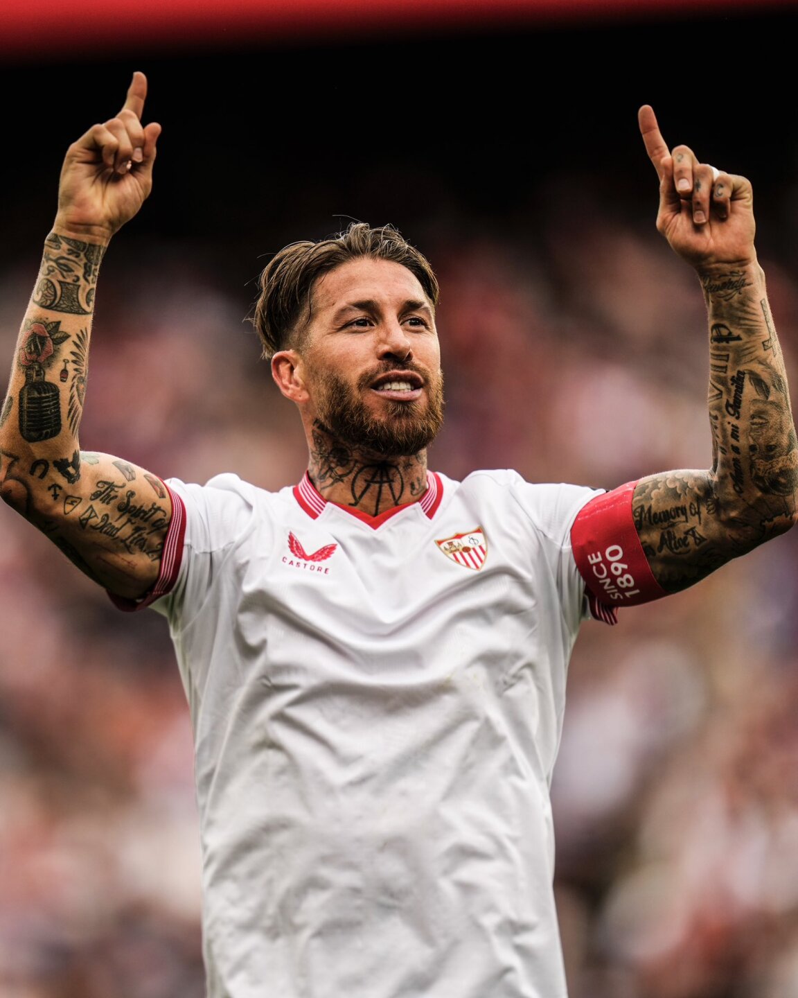 Sergio Ramos como jugador del Sevilla.