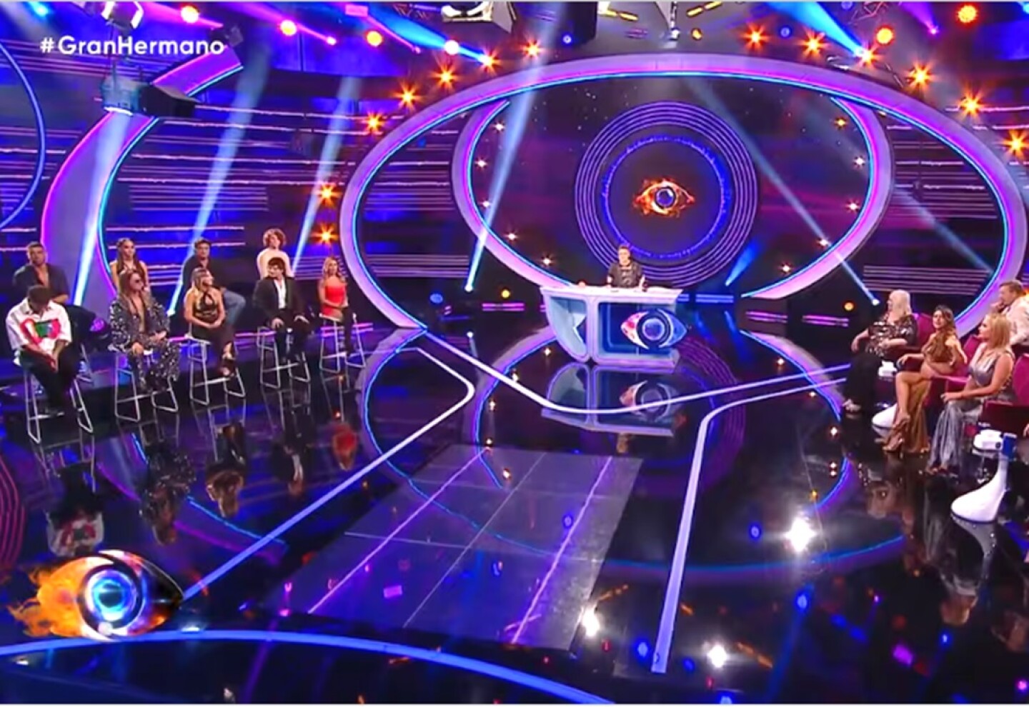 El estudio de Telefé durante la gala de