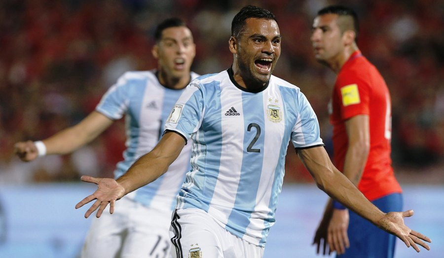 Gabriel Mercado en la selección de Argentina