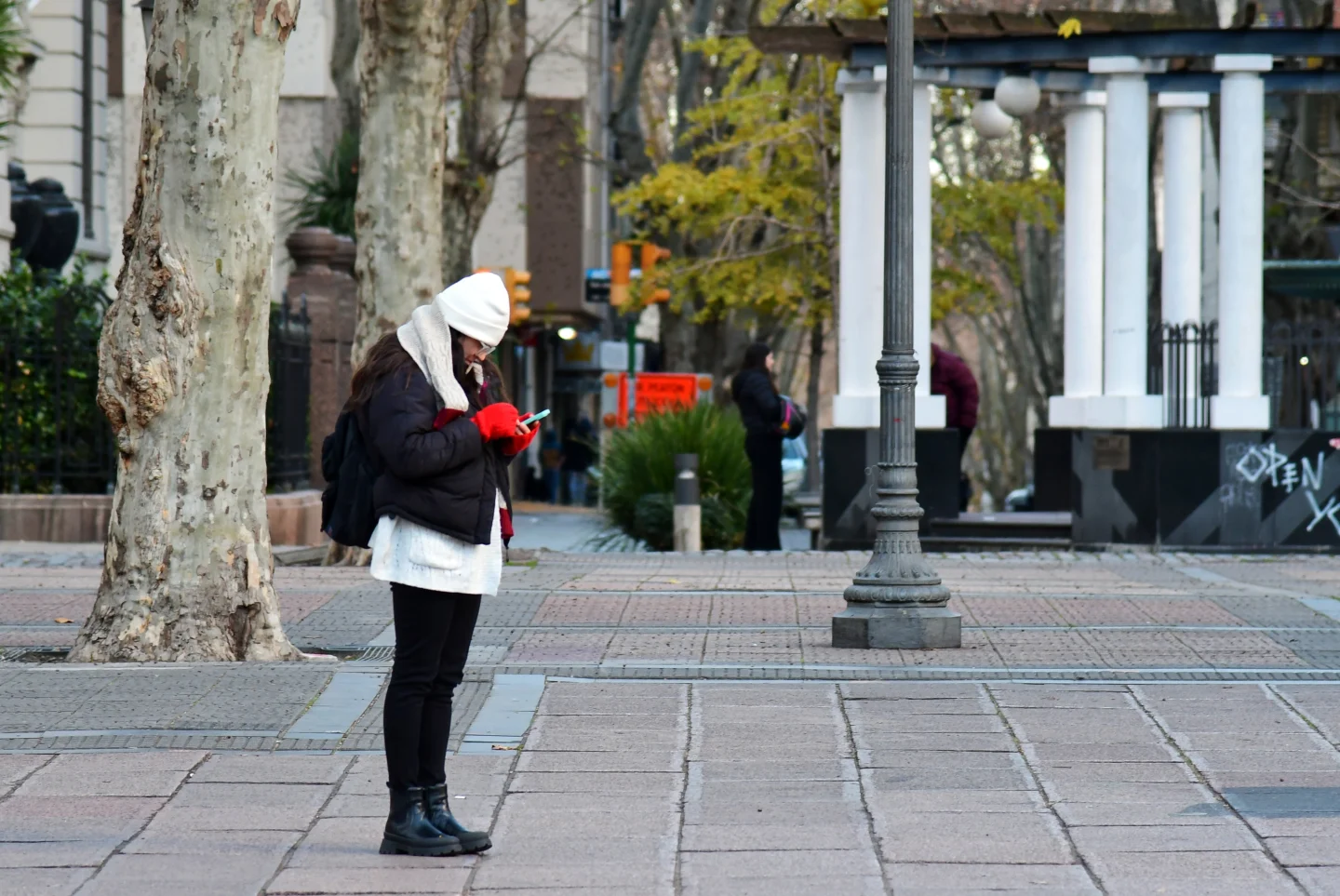 Dia de frio en Montevideo