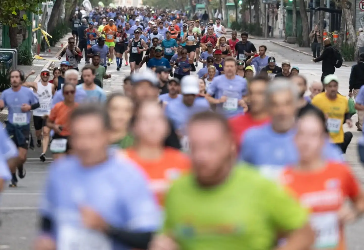 Atletas en la Maratón de Montevideo