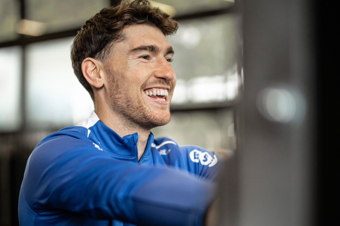 Franco Israel en el gimnasio del Complejo Celeste.