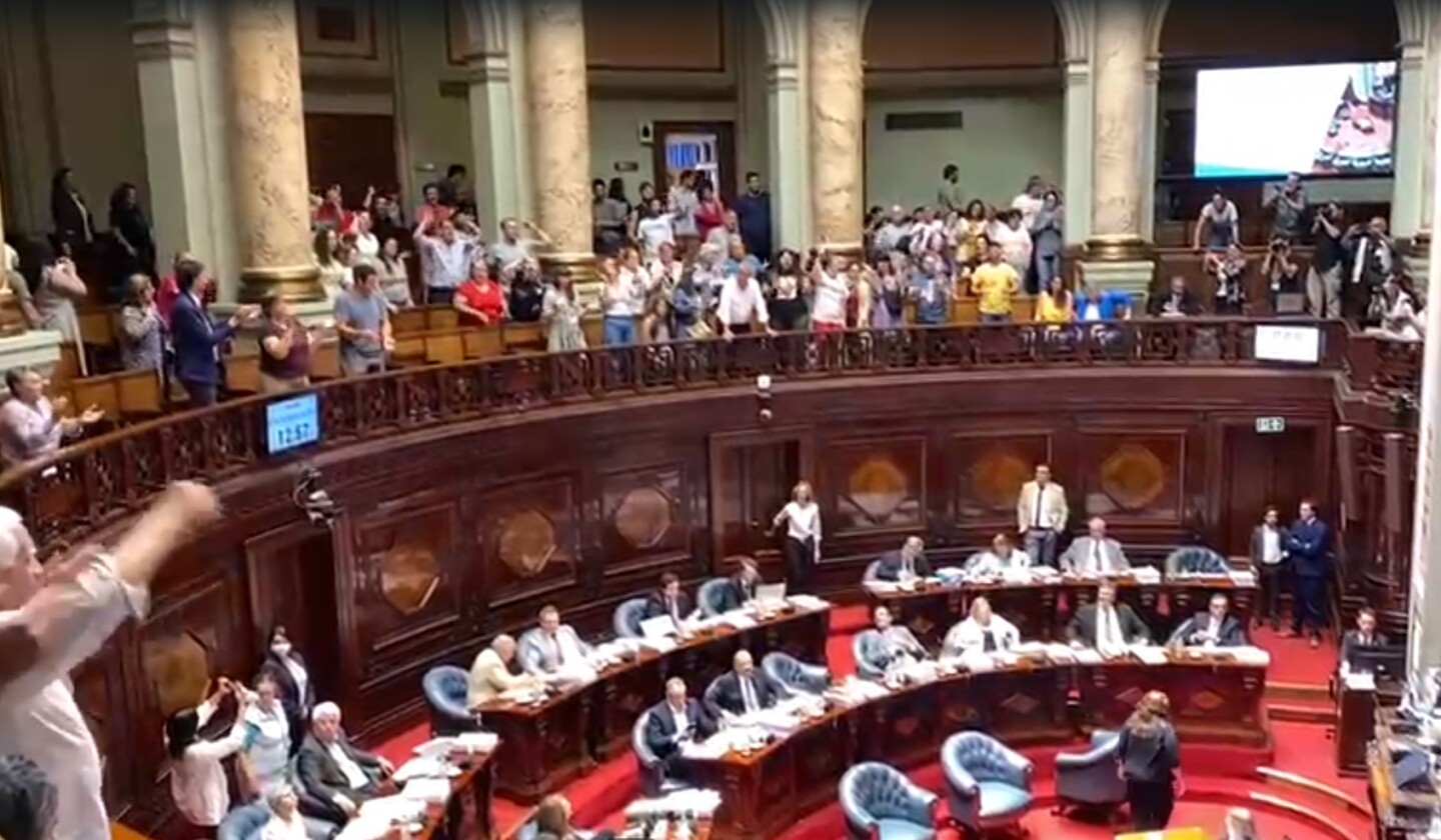 Desalojan las barras del Senado en la discusión por la reforma jubilatoria