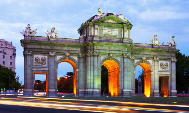 Gate of Toledo in evening. Madrid