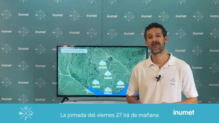 Pronóstico de Inumet para el fin de semana