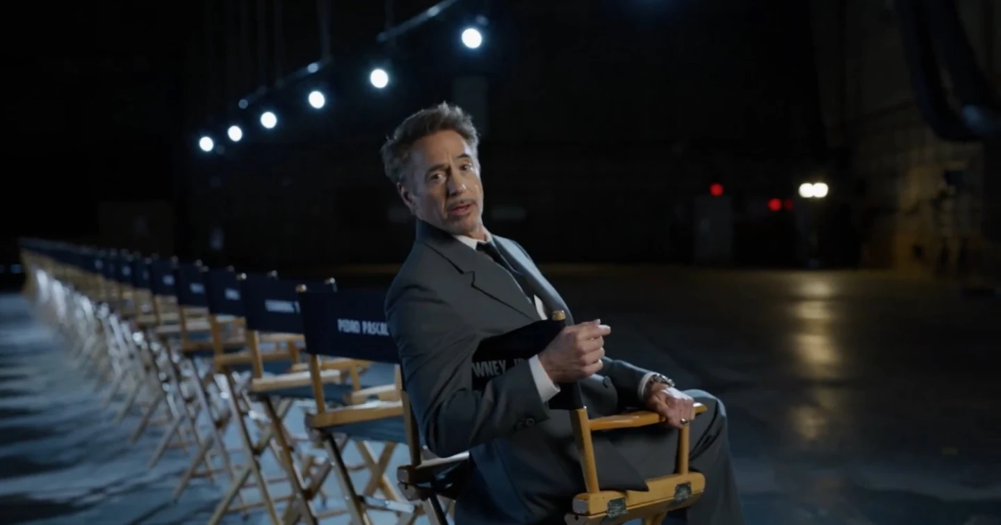 Robert Downey Jr. en la presentación del elenco de