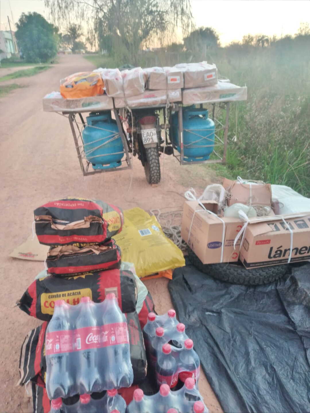 Los quileros en la ruta.