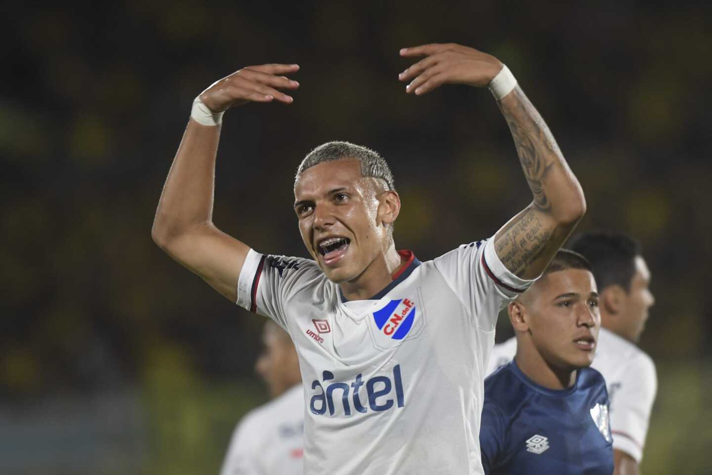 Franco Fagúndez en el clásico de verano entre Nacional y Peñarol. 