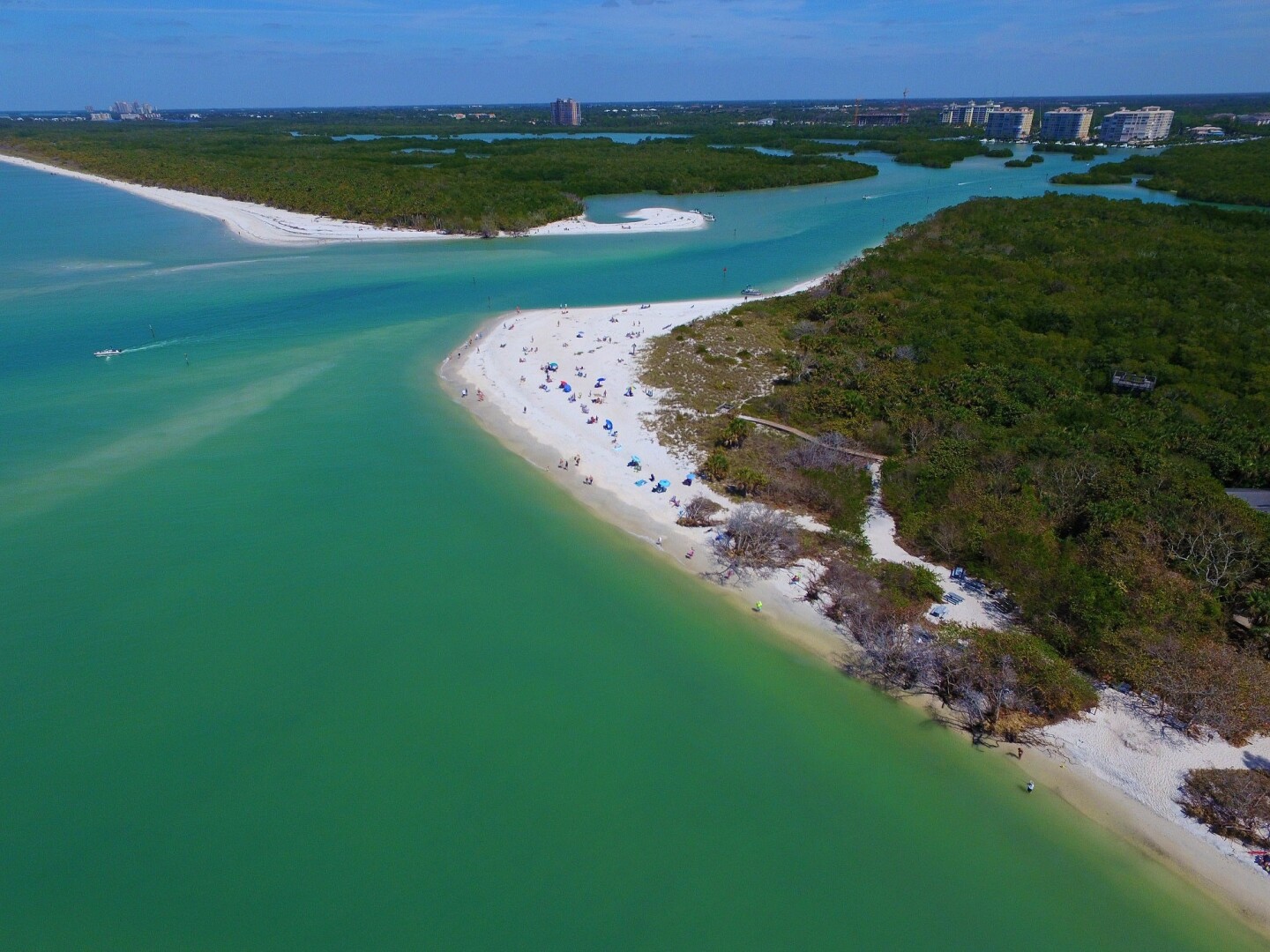 Parque Estatal Delnor-Wiggins Pass, en Naples, Florida.