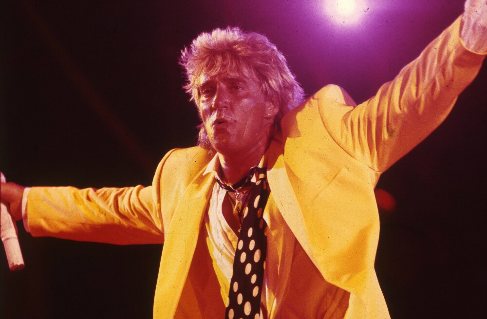 30 años del recital de Rod Stewart en el Estadio Centenario. Foto: Archivo El País.