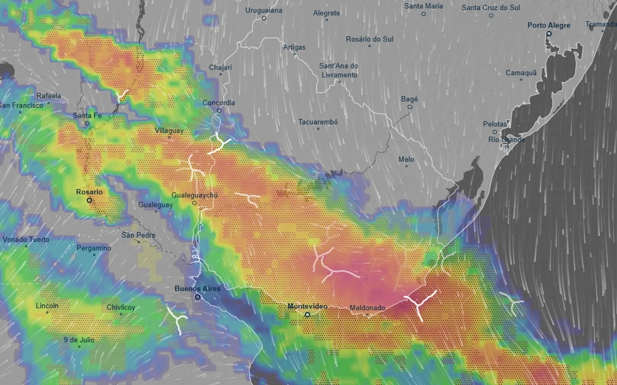 Ciclón extratropical en Uruguay: pronósticos revisados reducen impacto en el país — image 1