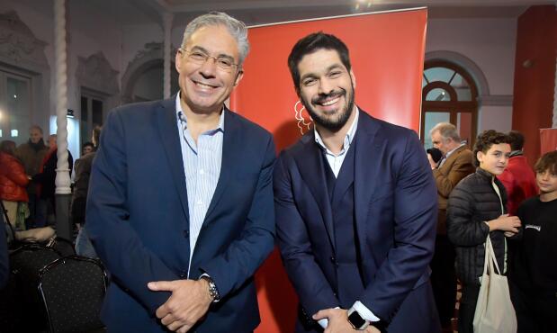 Robert Silva y Andrés Ojeda en el anuncio de su fórmula