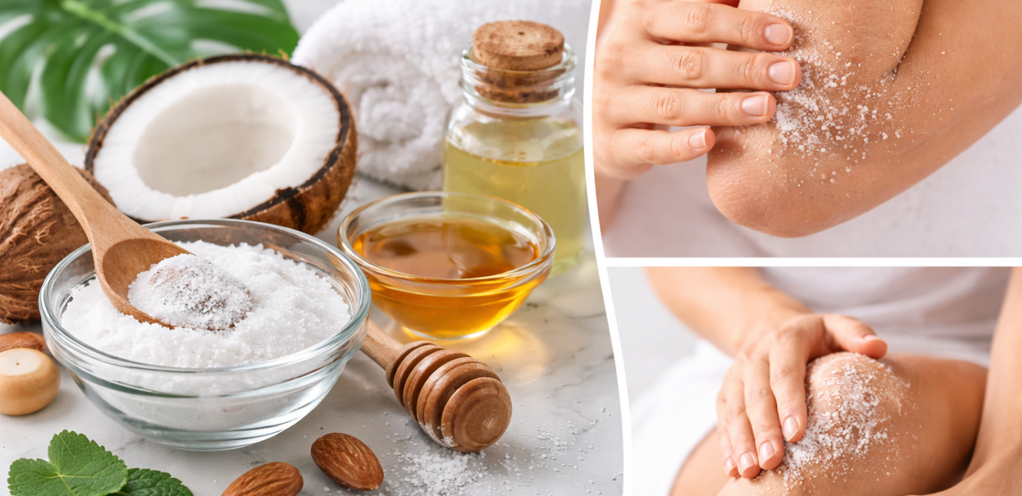 Cómo usar bicarbonato de sodio para exfoliar codos, rodillas y otras zonas resecas de la piel