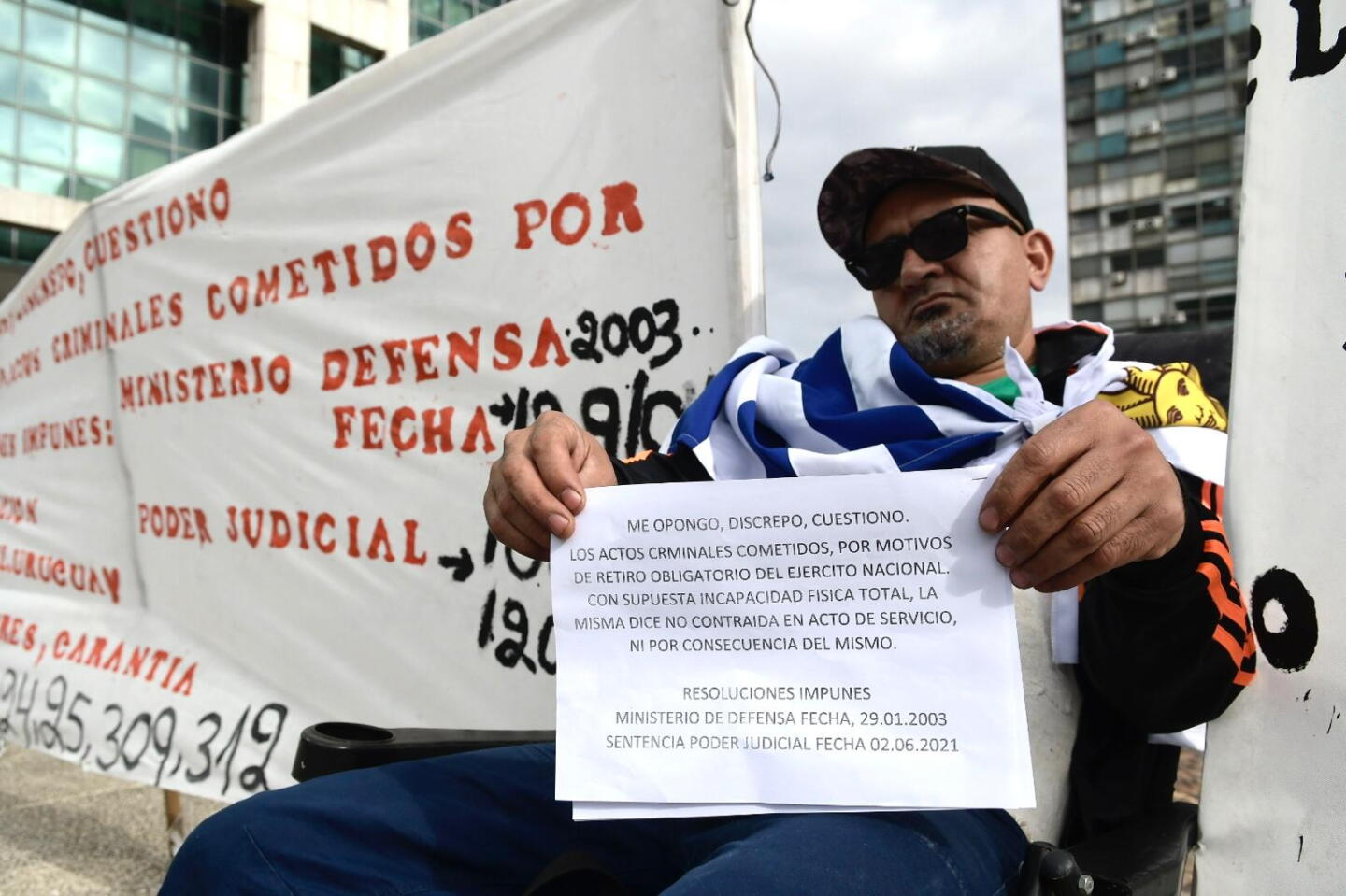 Militar retirado hace huelga de hambre para que el Estado revierta su situación