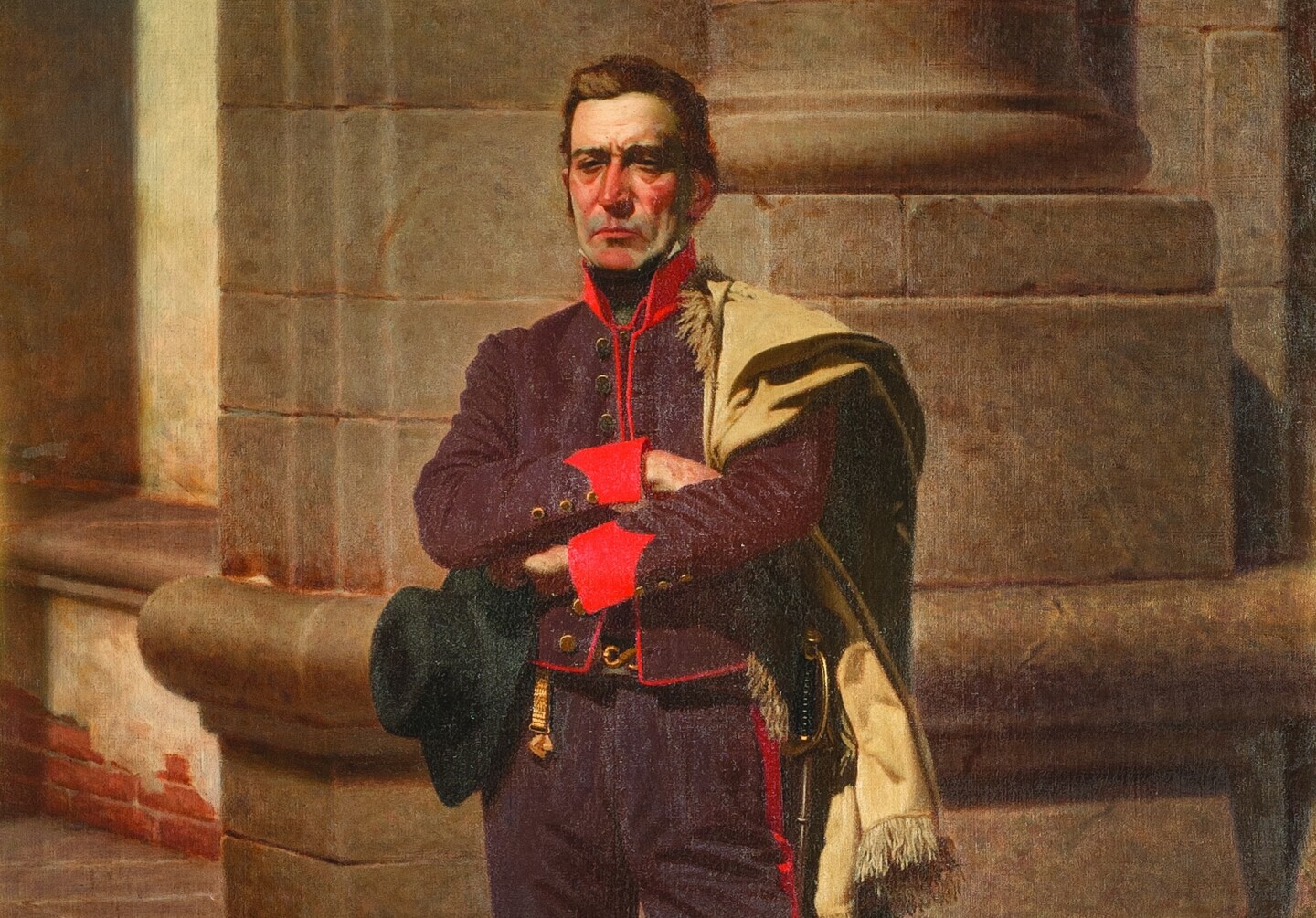 "Artigas en la puerta de la Ciudadela", óleo sobre lienzo de Juan Manuel Blanes.