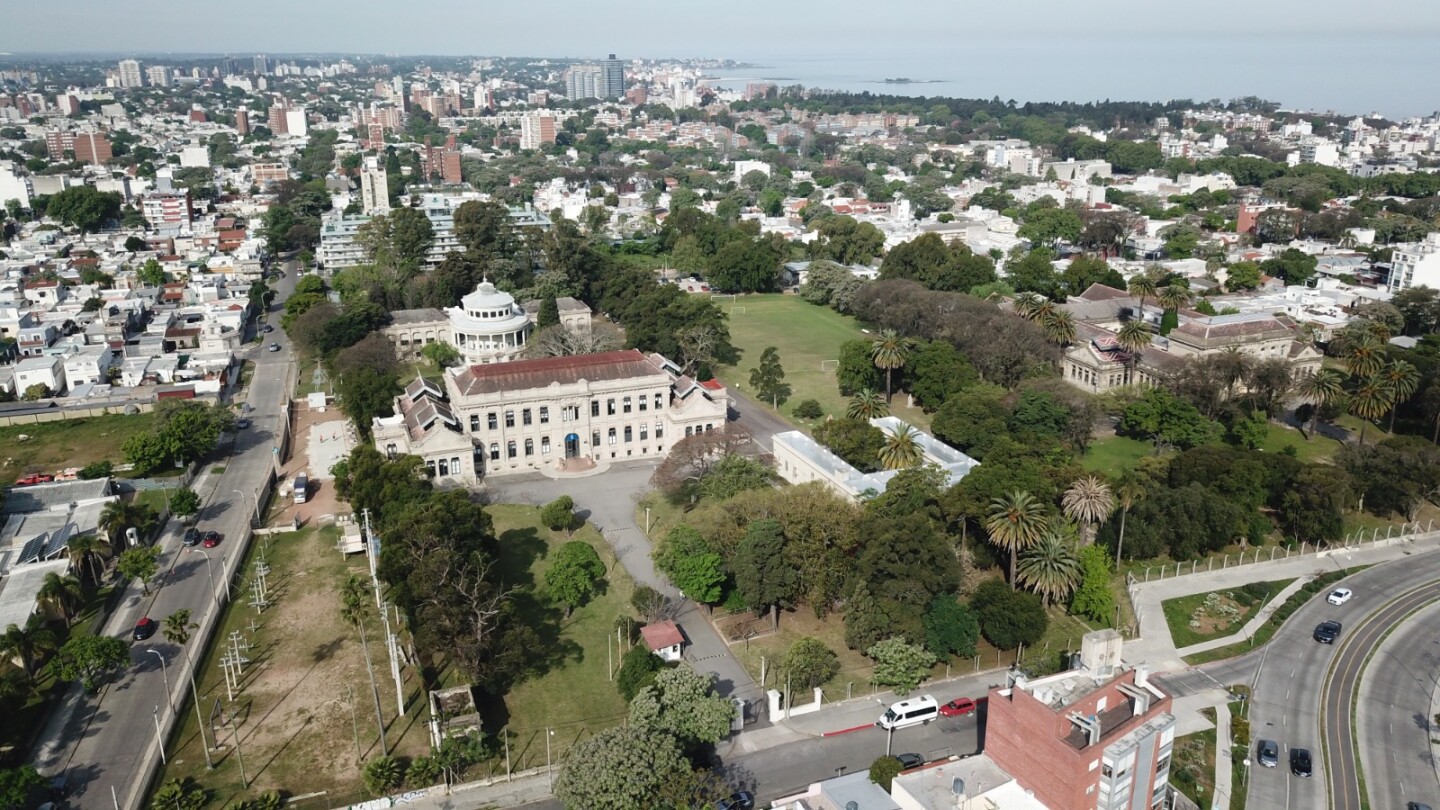El predio de la ex Facultad de Veterinaria visto desde arriba.