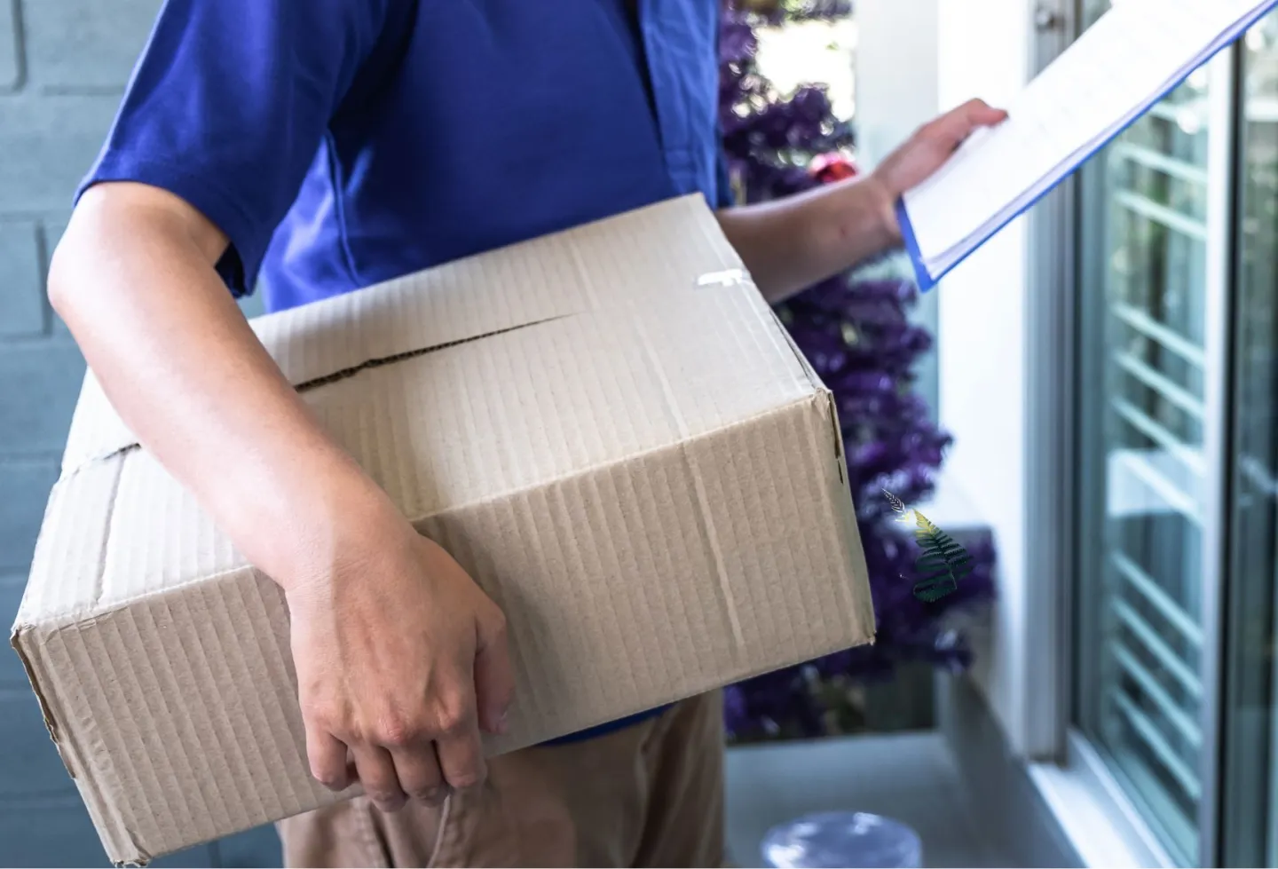Envío de un paquete por correo.