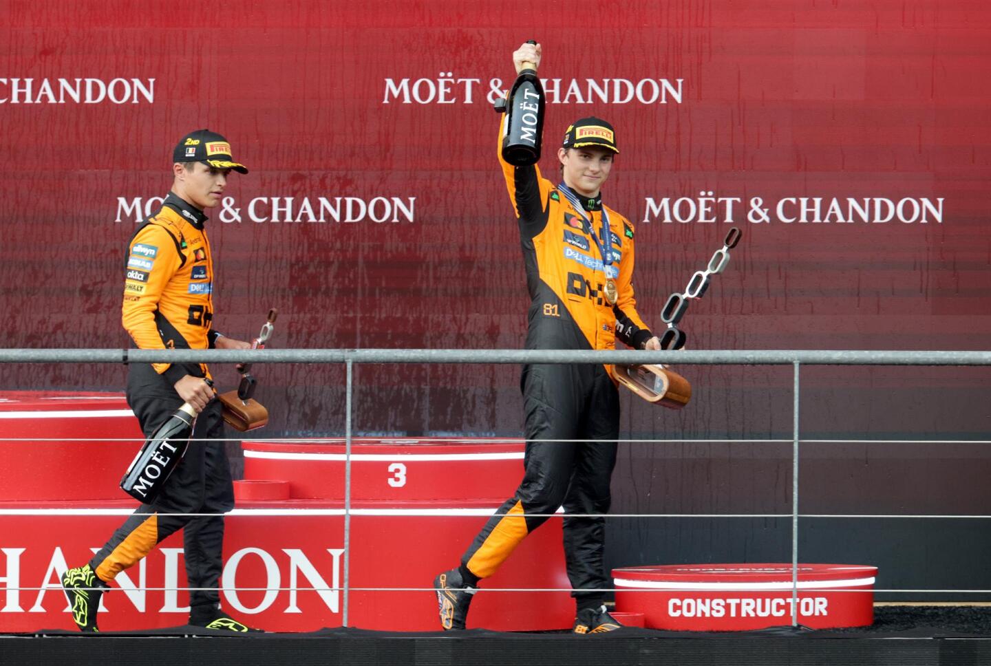 Oscar Piastri tras su triunfo en el Gran Premio de Bélgica de Fórmula 1.