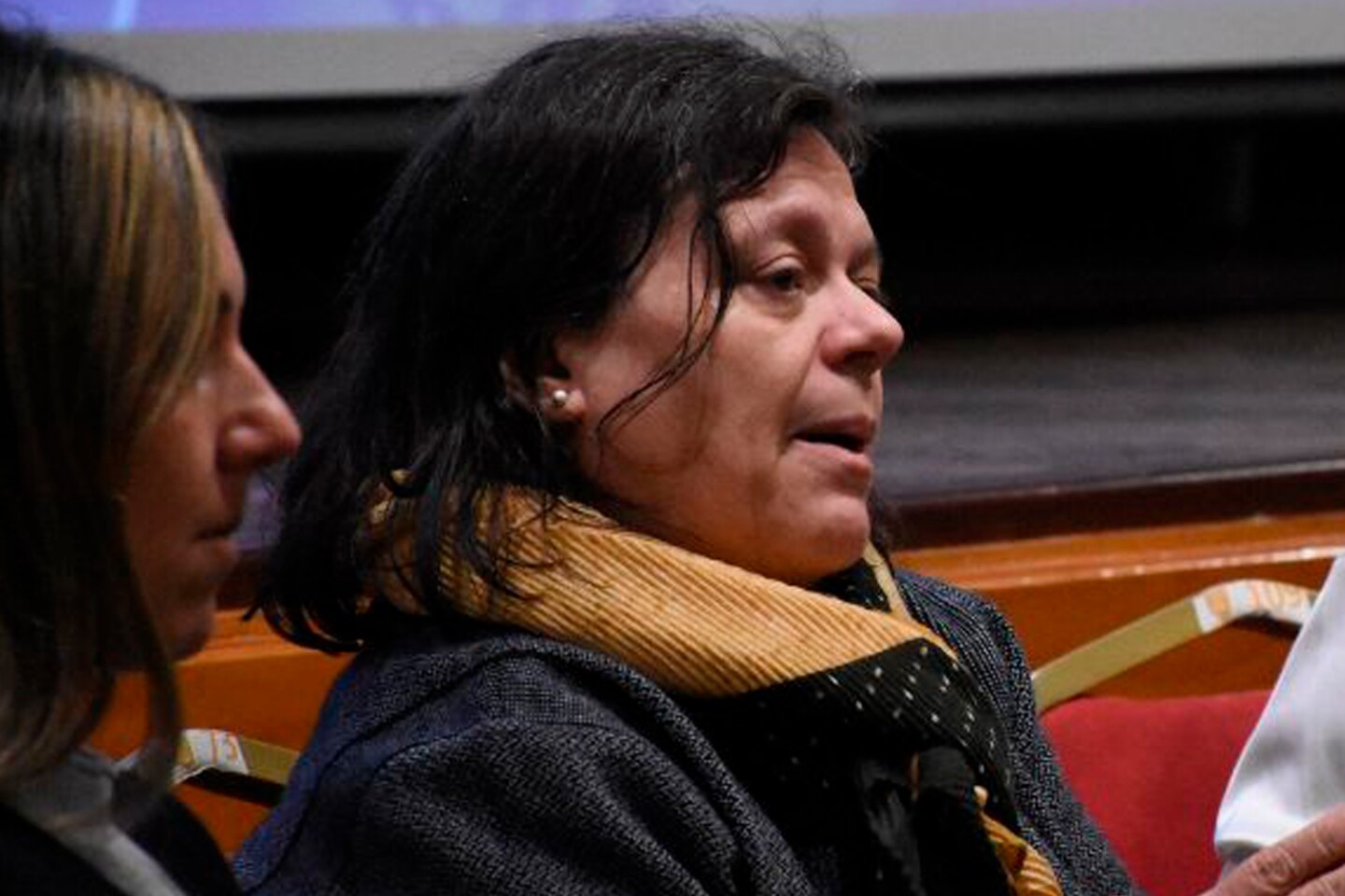 Mónica Ferrero, fiscal de Corte, durante un evento del Ministerio del Interior