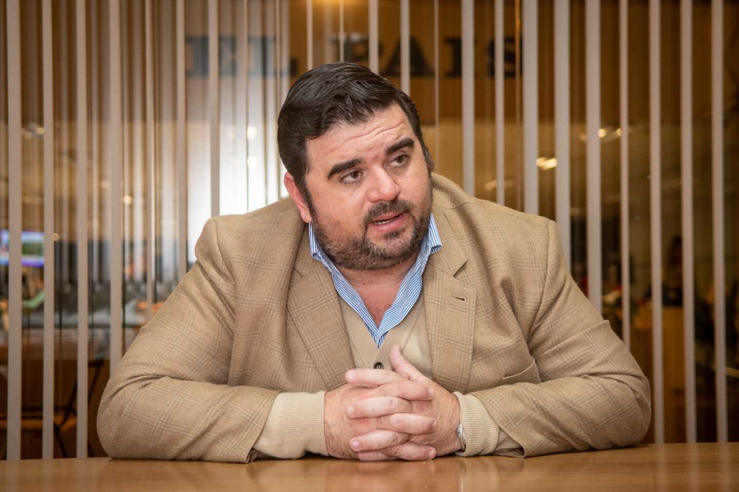 El intendente nacionalista de Paysandú, Nicolás Olivera, en entrevista con El País