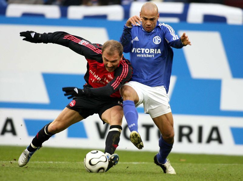 Gustavo Varela con los colores del Schalke 04. Foto: AFP