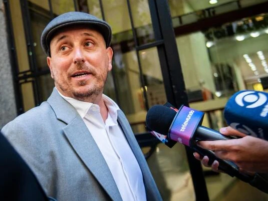 Gonzalo Moratorio, este jueves, ingresando al Palacio de los Tribunales.
