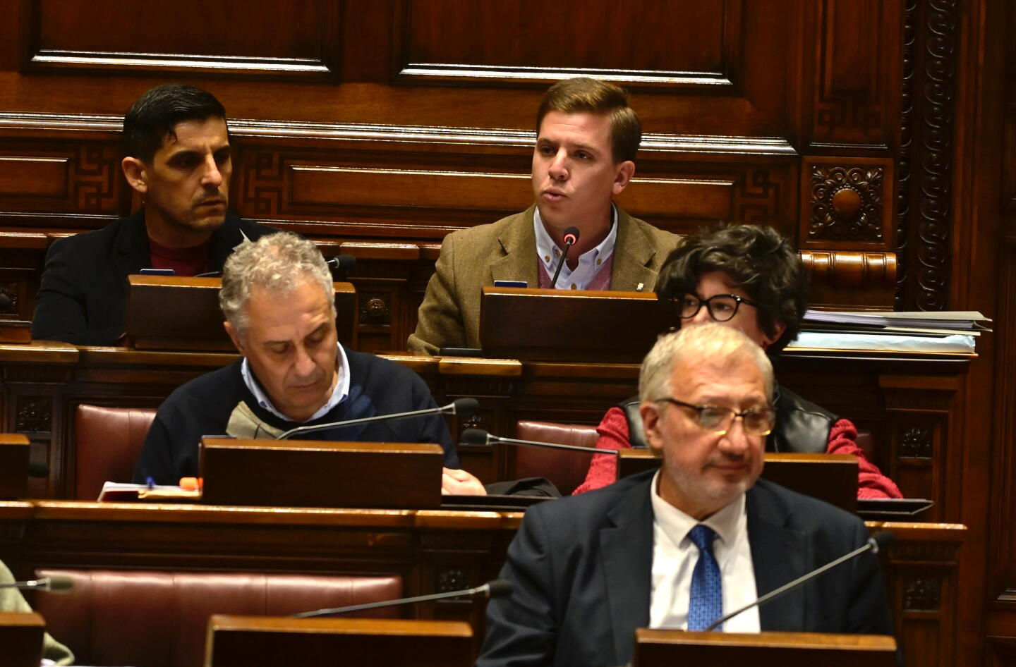 Joaquín Garlo, diputado MPP, toma la palabra en sesión de la Cámara de Diputados.