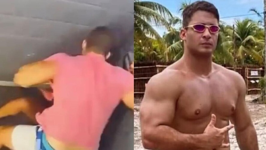 Igor Cabral, brasileño arrestado tras golpear a su novia.