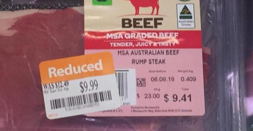 Carne bovina australiana.