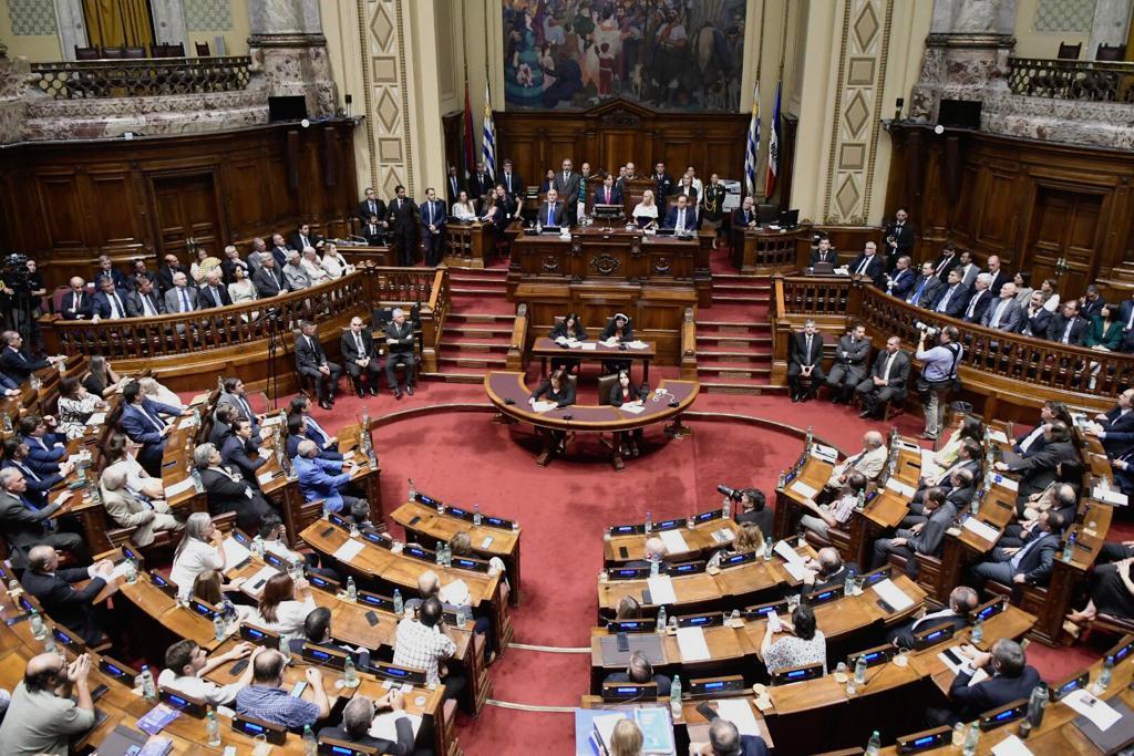 Asamblea General en la Cámara de Representantes para el tercer balance anual de la gestión del gobierno de Lacalle Pou